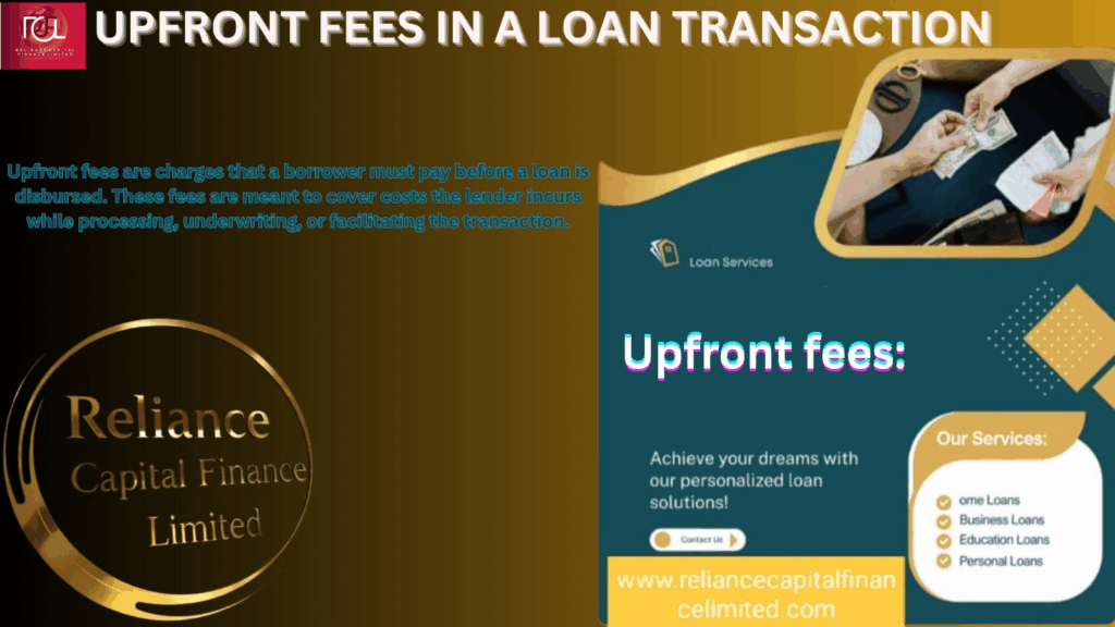 Understanding Upfront Fees in Loan Transactions